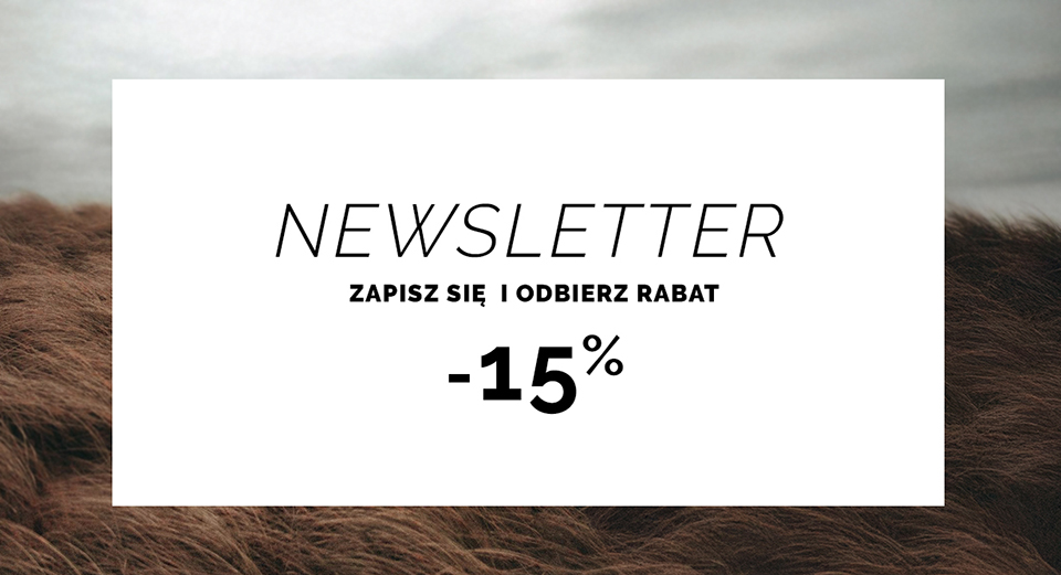 Newsletter rabat  -15%